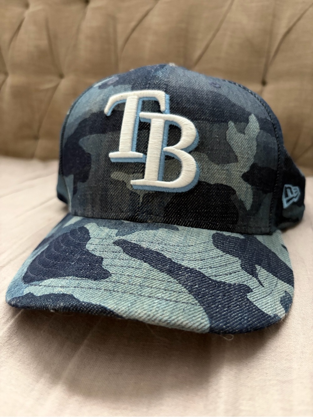 New Era Tampa Bay Rays Camo Hat - Navy and Gray Blue